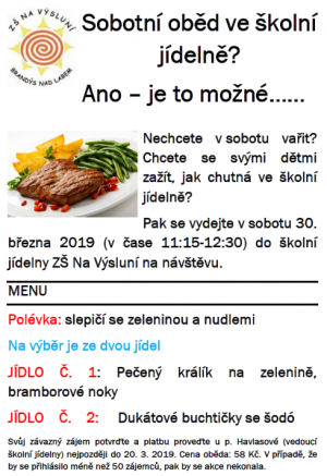 sobotní oběd